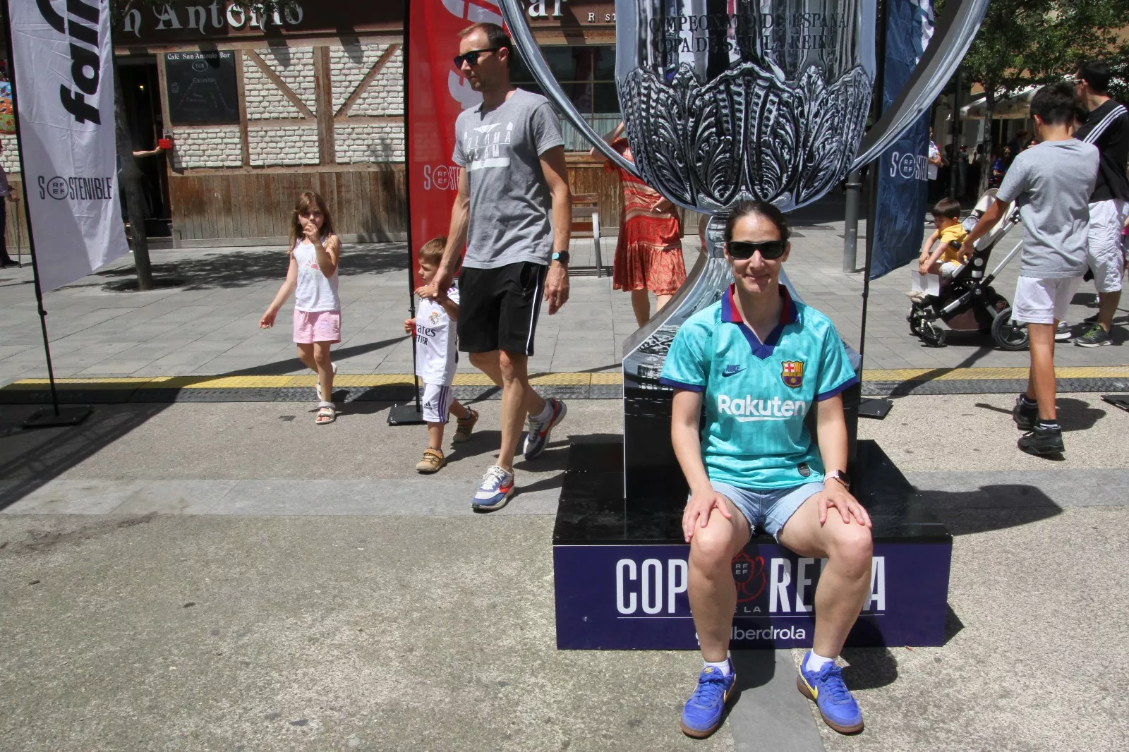 Fan Zone este sábado en Huesca. Foto Carlos Neofato