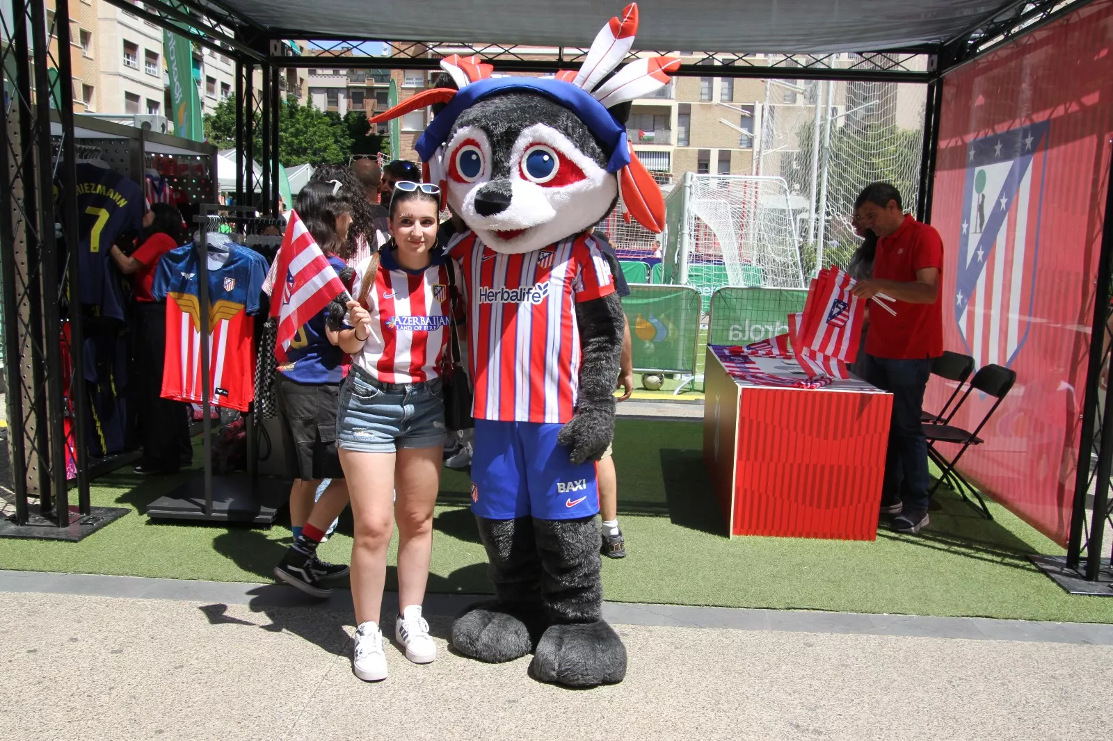Fan Zone este sábado en Huesca. Foto Carlos Neofato