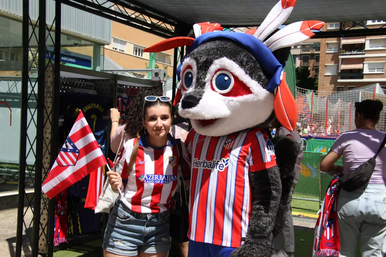 Fan Zone este sábado en Huesca. Foto Carlos Neofato