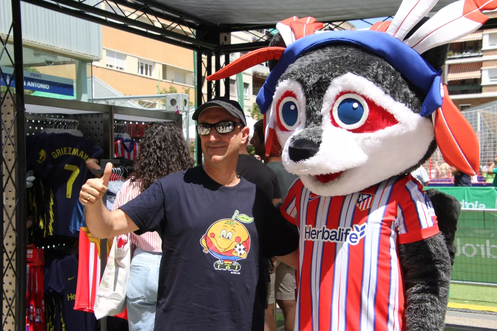 Fan Zone este sábado en Huesca. Foto Carlos Neofato