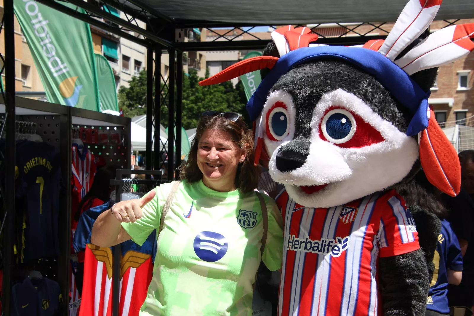 Fan Zone este sábado en Huesca. Foto Carlos Neofato