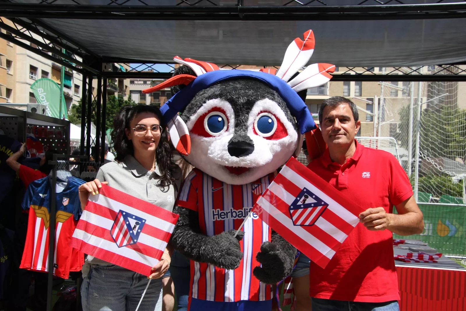 Fan Zone este sábado en Huesca. Foto Carlos Neofato