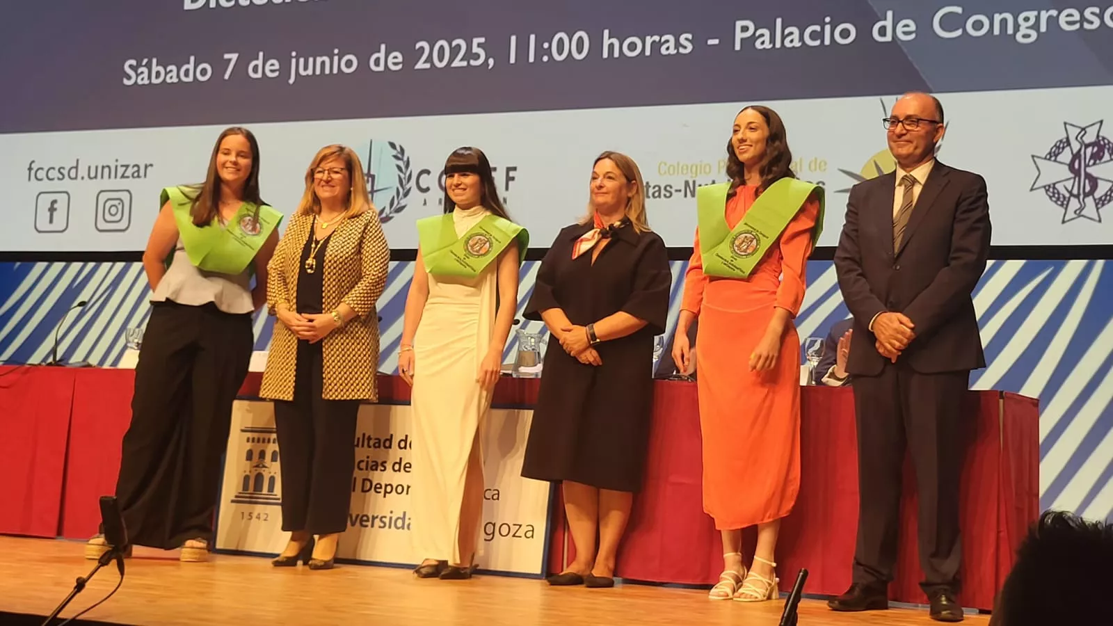 Acto de fin de carrera de la Facultad de Ciencias de la Salud y el Deporte