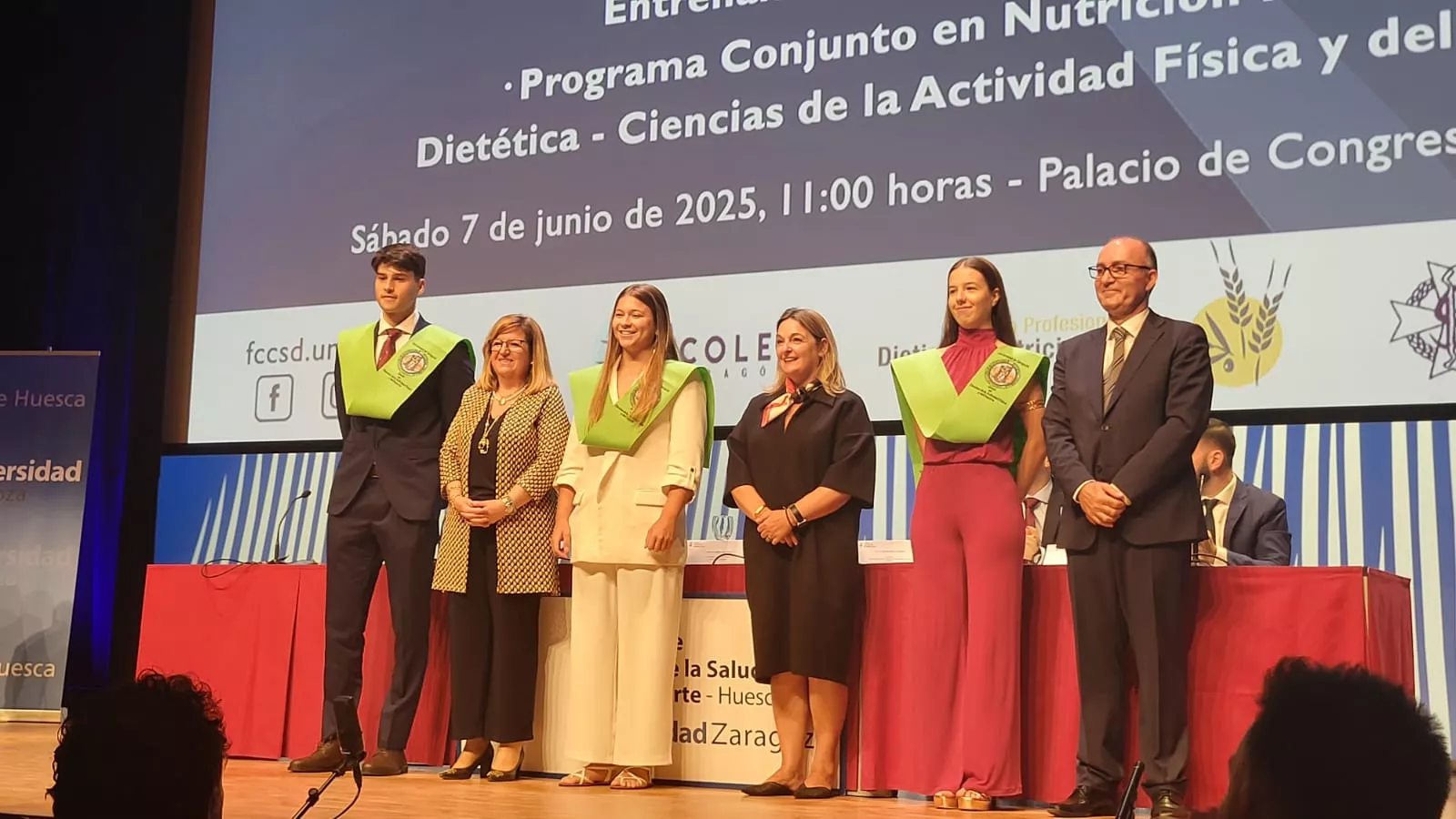 Acto de fin de carrera de la Facultad de Ciencias de la Salud y el Deporte