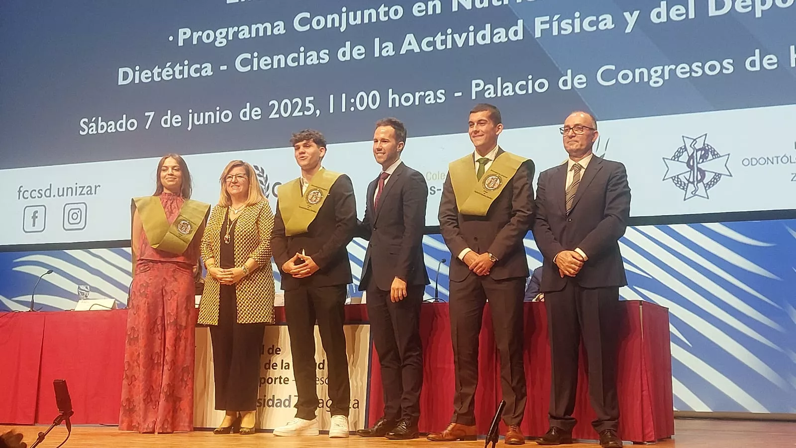 Acto de fin de carrera de la Facultad de Ciencias de la Salud y el Deporte