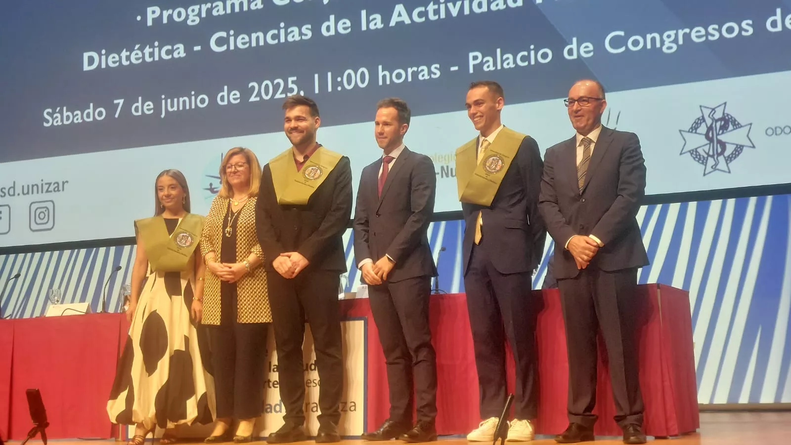 Acto de fin de carrera de la Facultad de Ciencias de la Salud y el Deporte