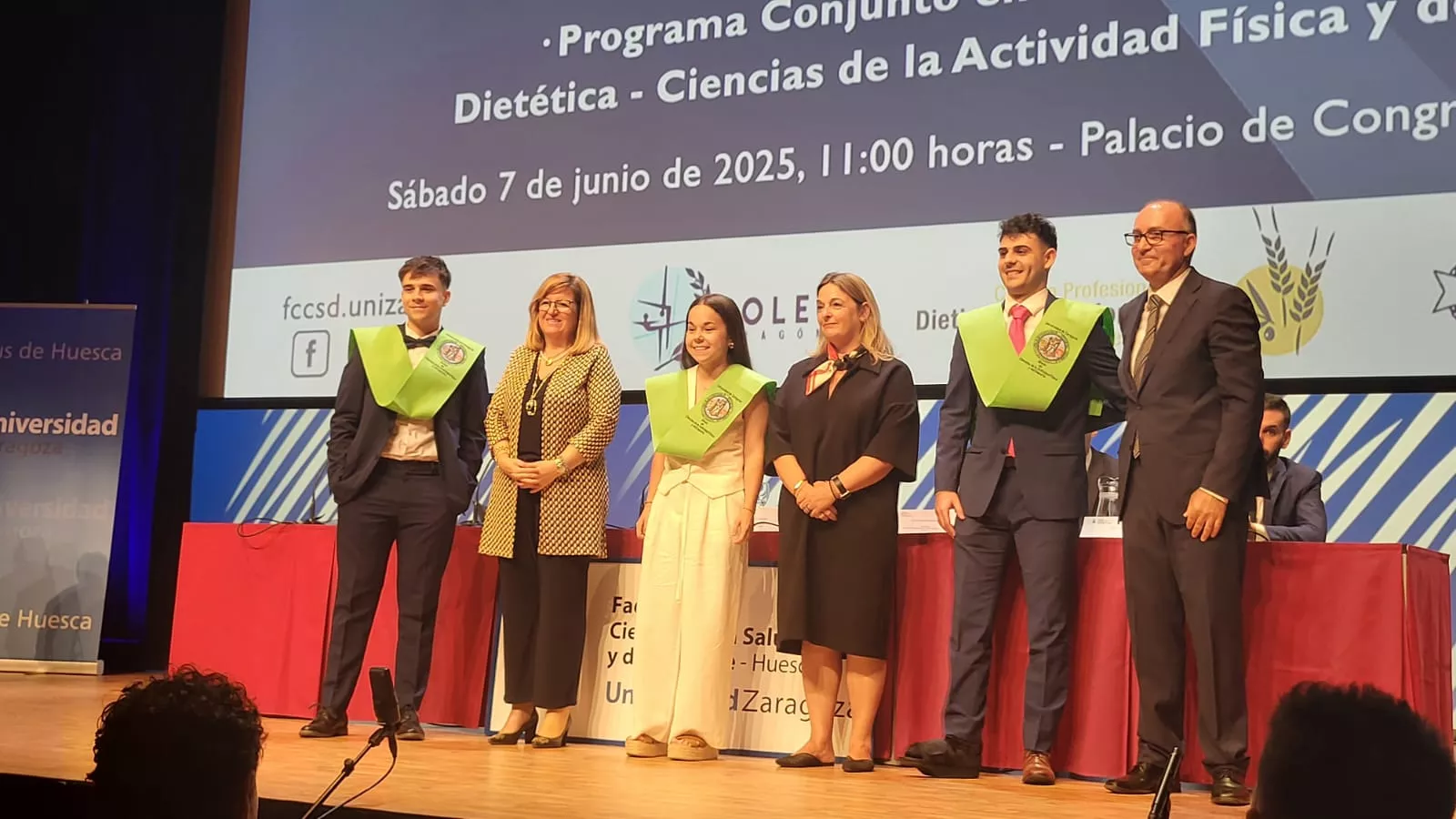 Acto de fin de carrera de la Facultad de Ciencias de la Salud y el Deporte