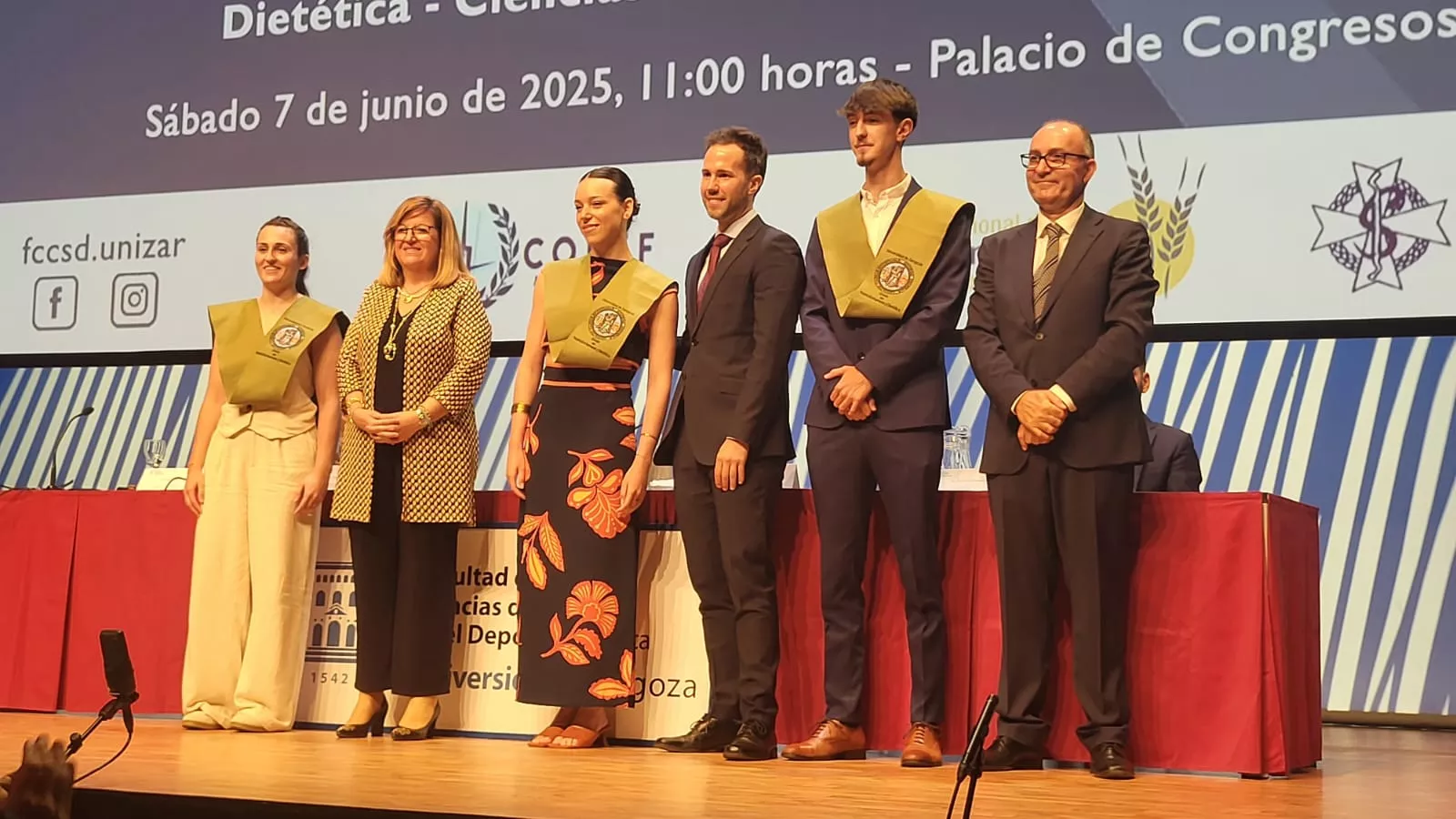 Acto de fin de carrera de la Facultad de Ciencias de la Salud y el Deporte