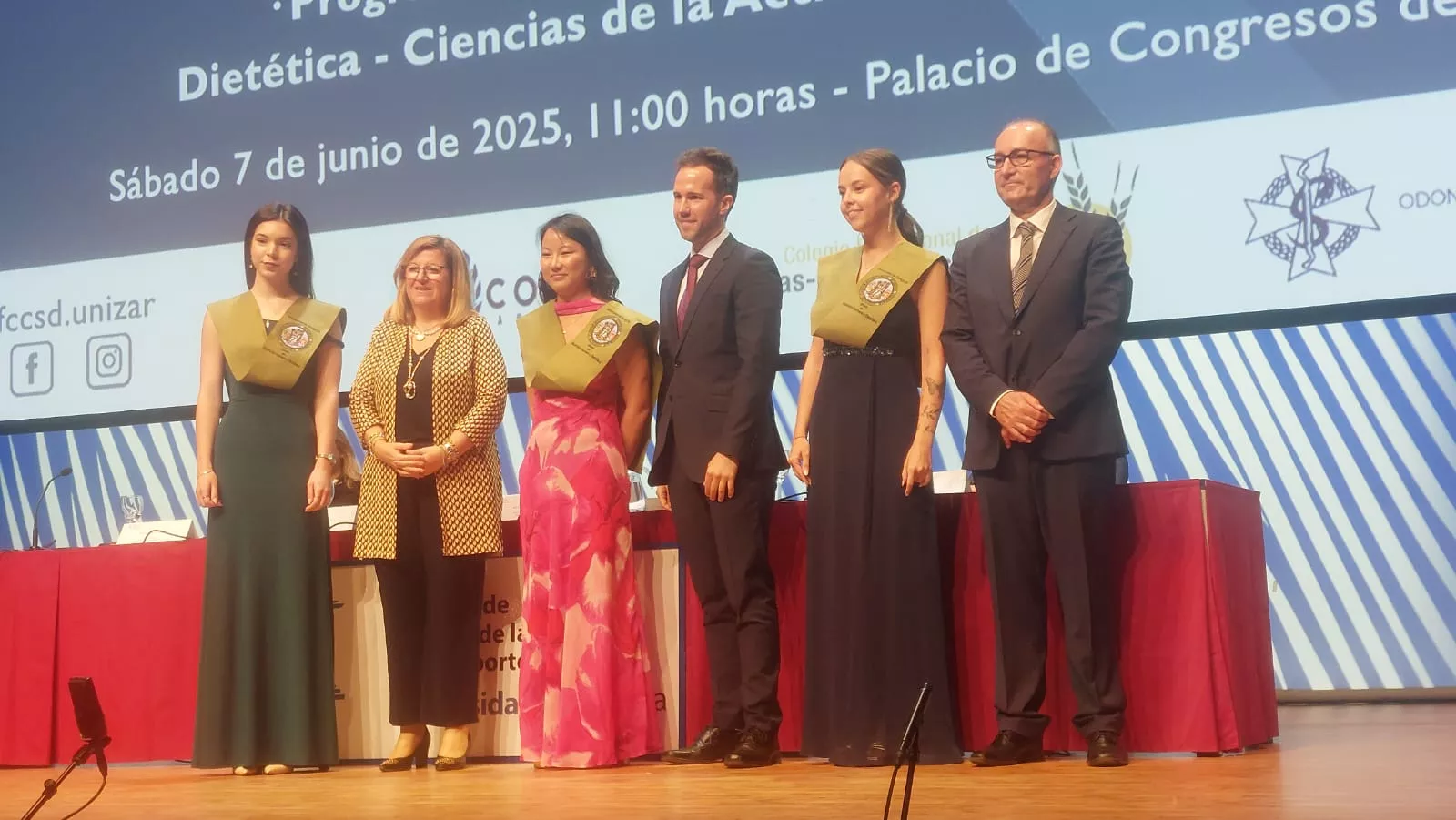 Acto de fin de carrera de la Facultad de Ciencias de la Salud y el Deporte