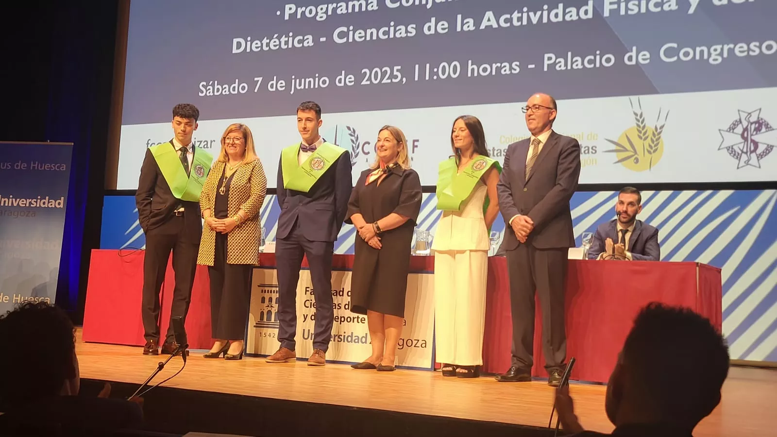 Acto de fin de carrera de la Facultad de Ciencias de la Salud y el Deporte