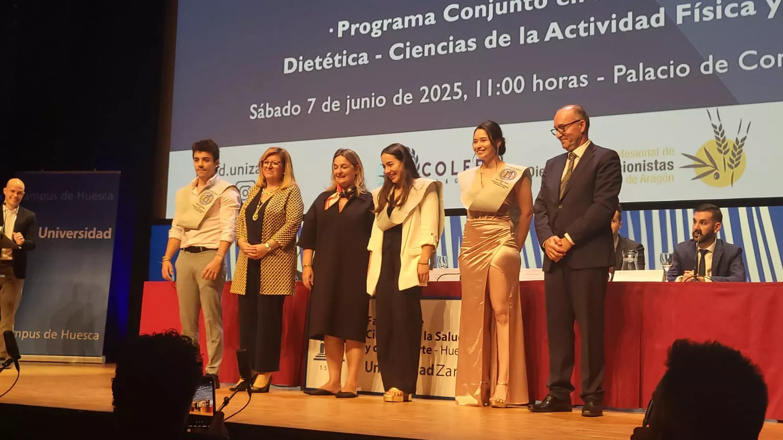 Acto de fin de carrera de la Facultad de Ciencias de la Salud y el Deporte