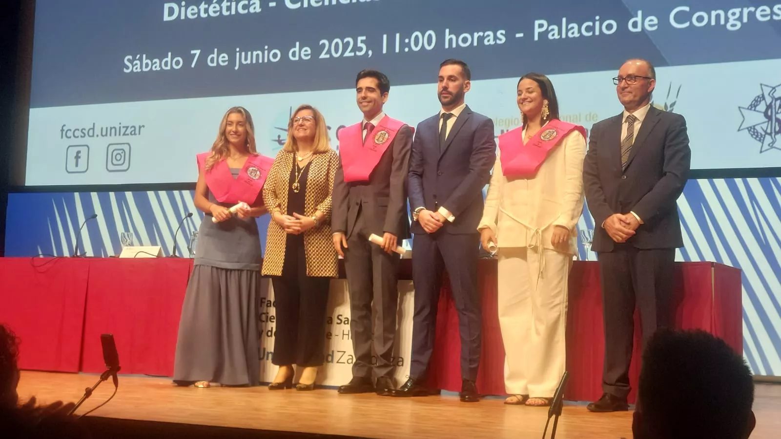Acto de fin de carrera de la Facultad de Ciencias de la Salud y el Deporte