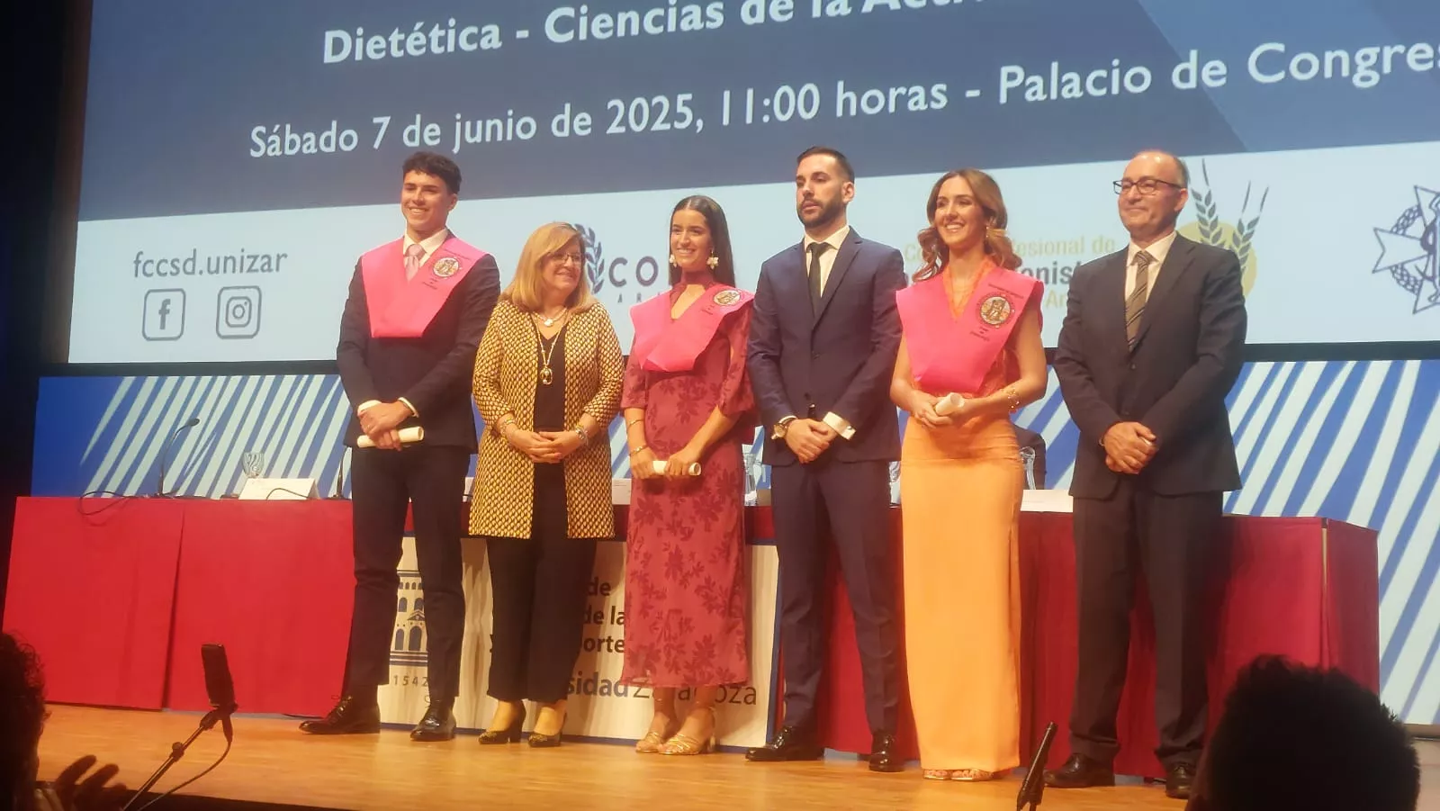 Acto de fin de carrera de la Facultad de Ciencias de la Salud y el Deporte