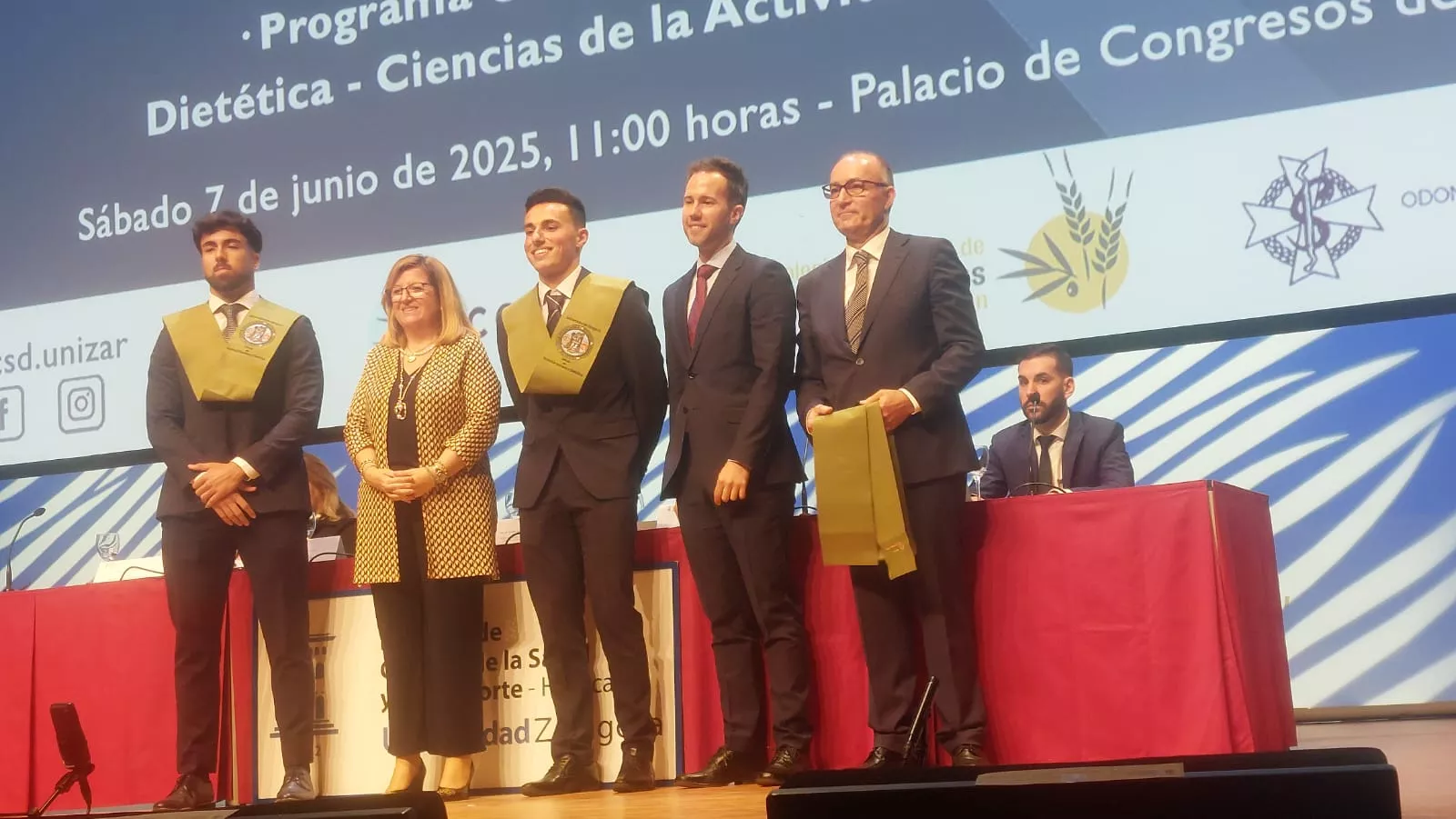 Acto de fin de carrera de la Facultad de Ciencias de la Salud y el Deporte
