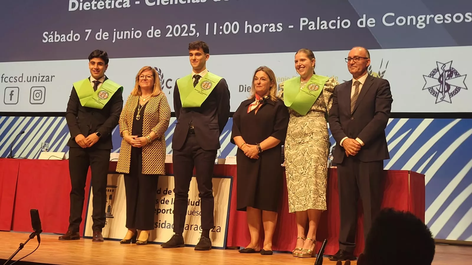 Acto de fin de carrera de la Facultad de Ciencias de la Salud y el Deporte