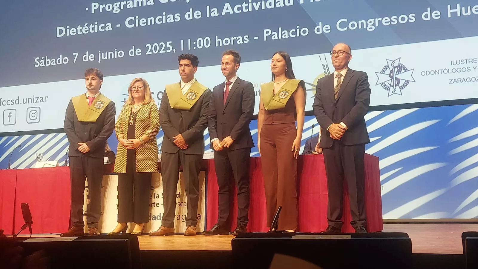 Acto de fin de carrera de la Facultad de Ciencias de la Salud y el Deporte