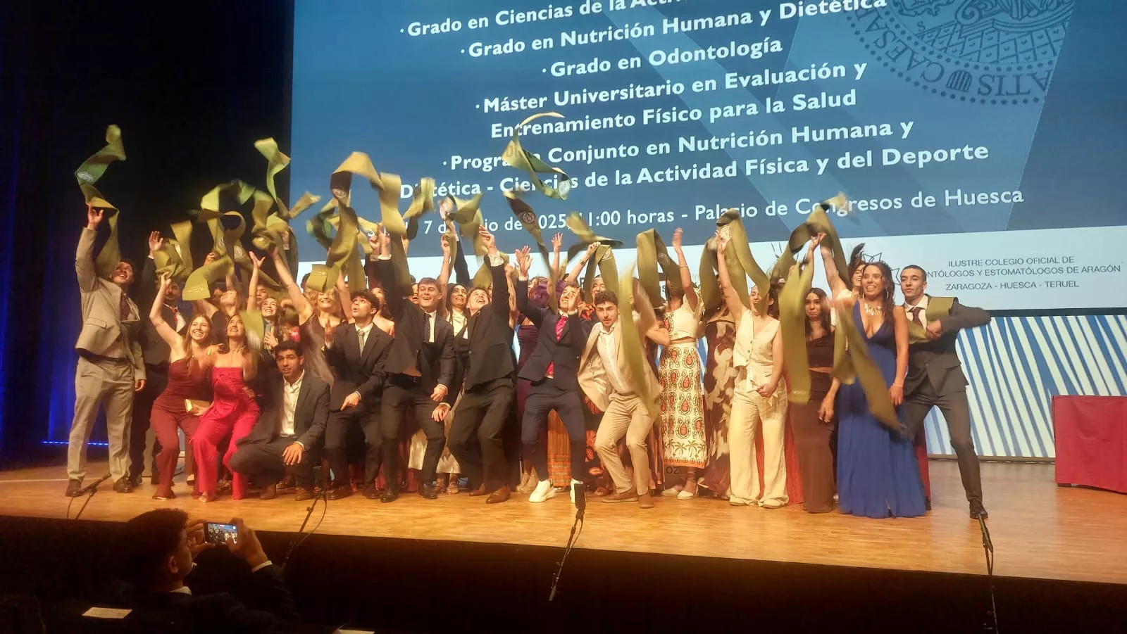 Acto de fin de carrera de la Facultad de Ciencias de la Salud y el Deporte