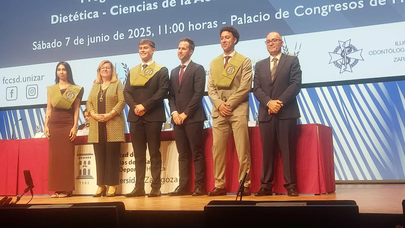 Acto de fin de carrera de la Facultad de Ciencias de la Salud y el Deporte