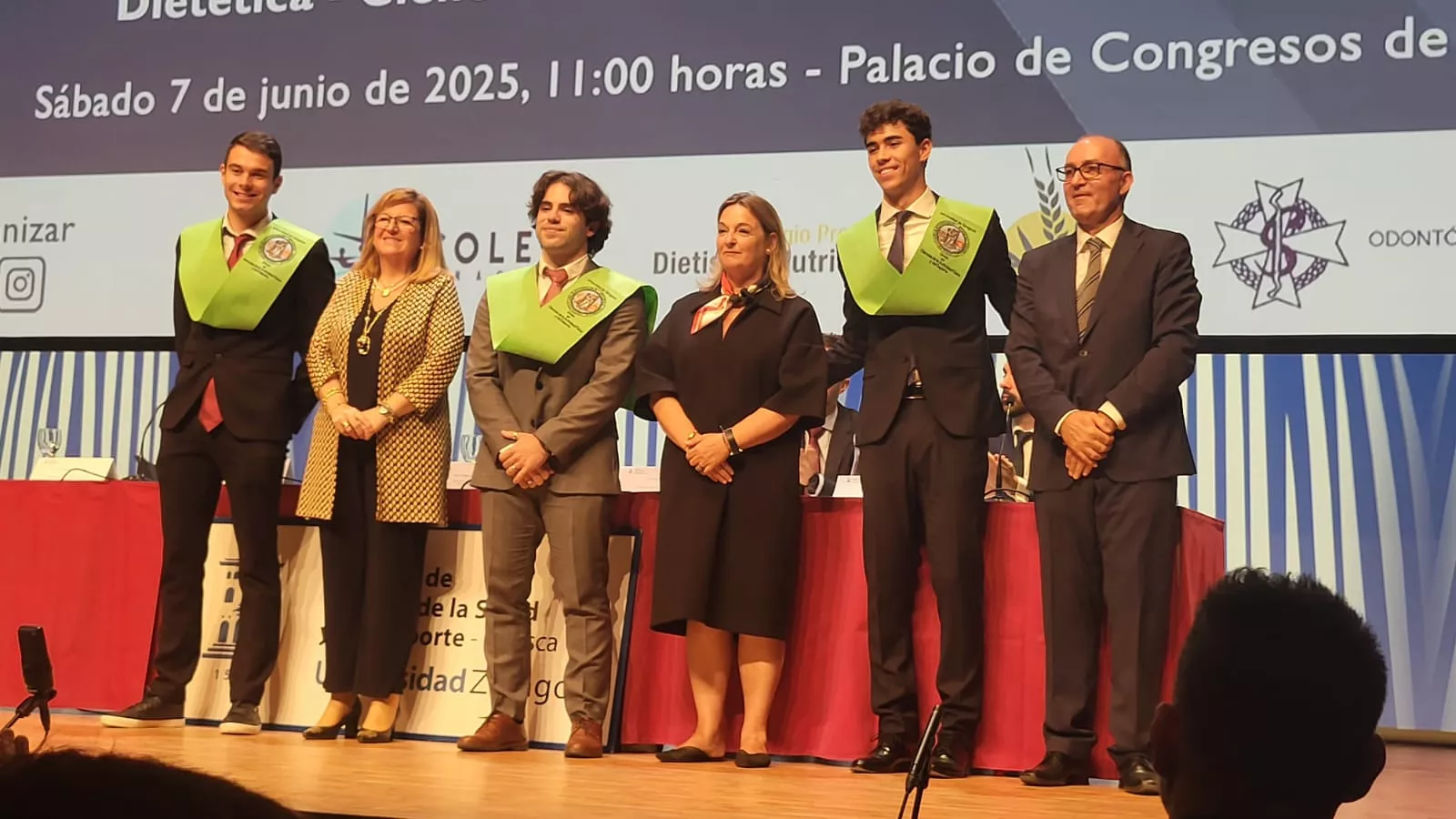 Acto de fin de carrera de la Facultad de Ciencias de la Salud y el Deporte