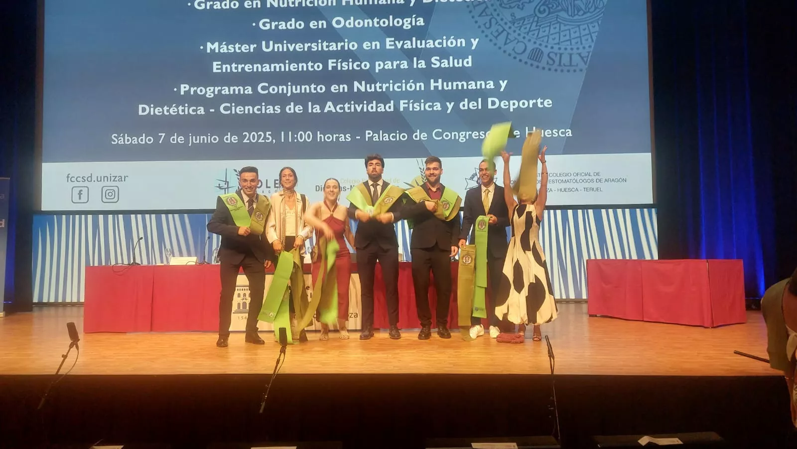 Acto de fin de carrera de la Facultad de Ciencias de la Salud y el Deporte