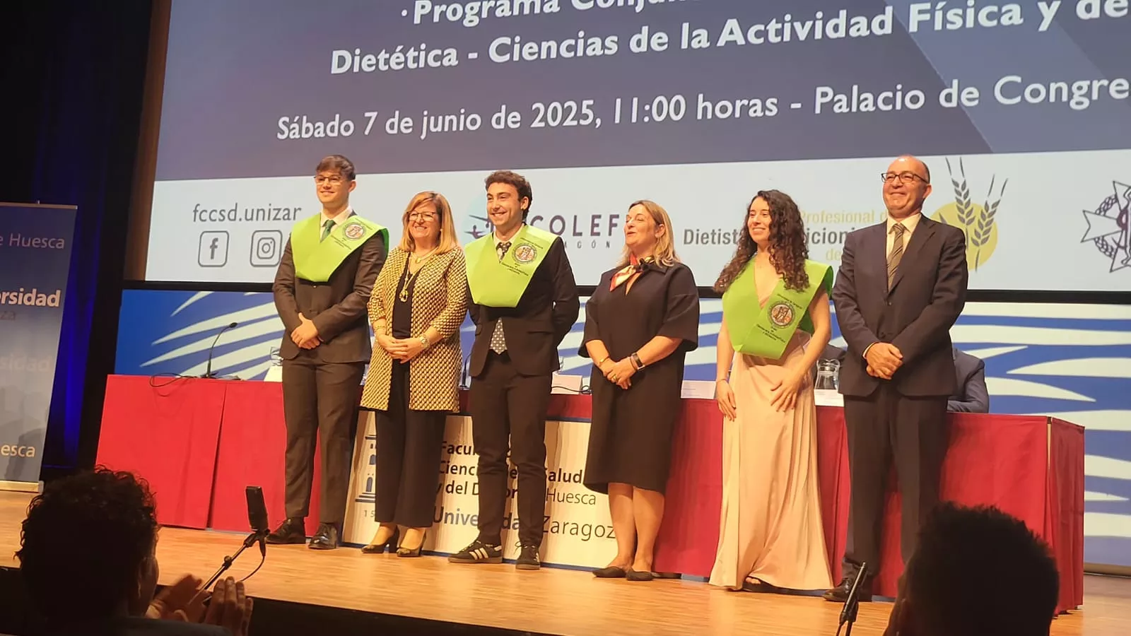 Acto de fin de carrera de la Facultad de Ciencias de la Salud y el Deporte