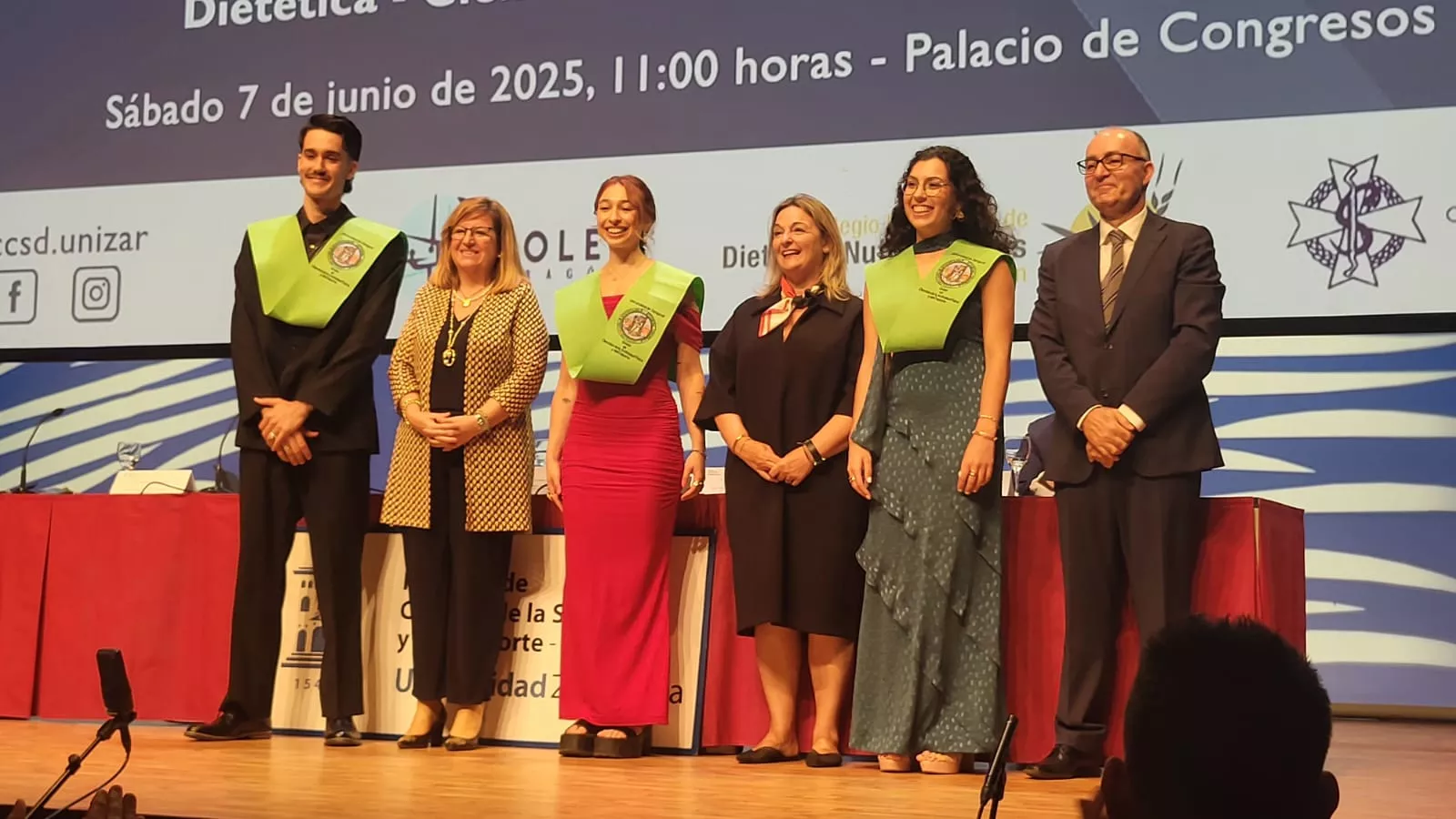Acto de fin de carrera de la Facultad de Ciencias de la Salud y el Deporte