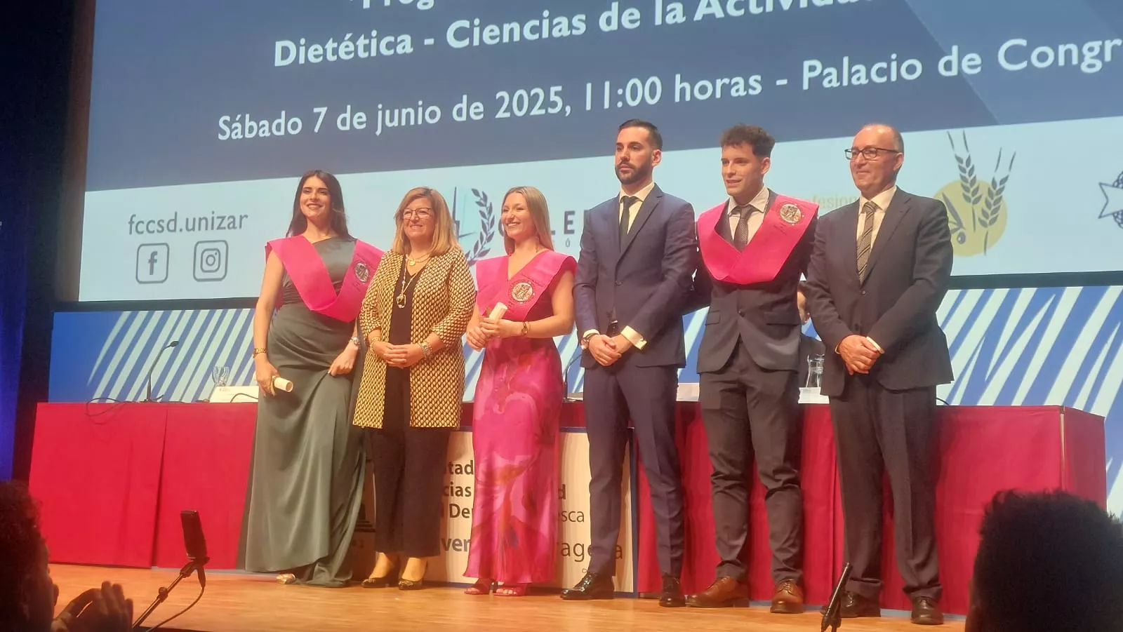 Acto de fin de carrera de la Facultad de Ciencias de la Salud y el Deporte