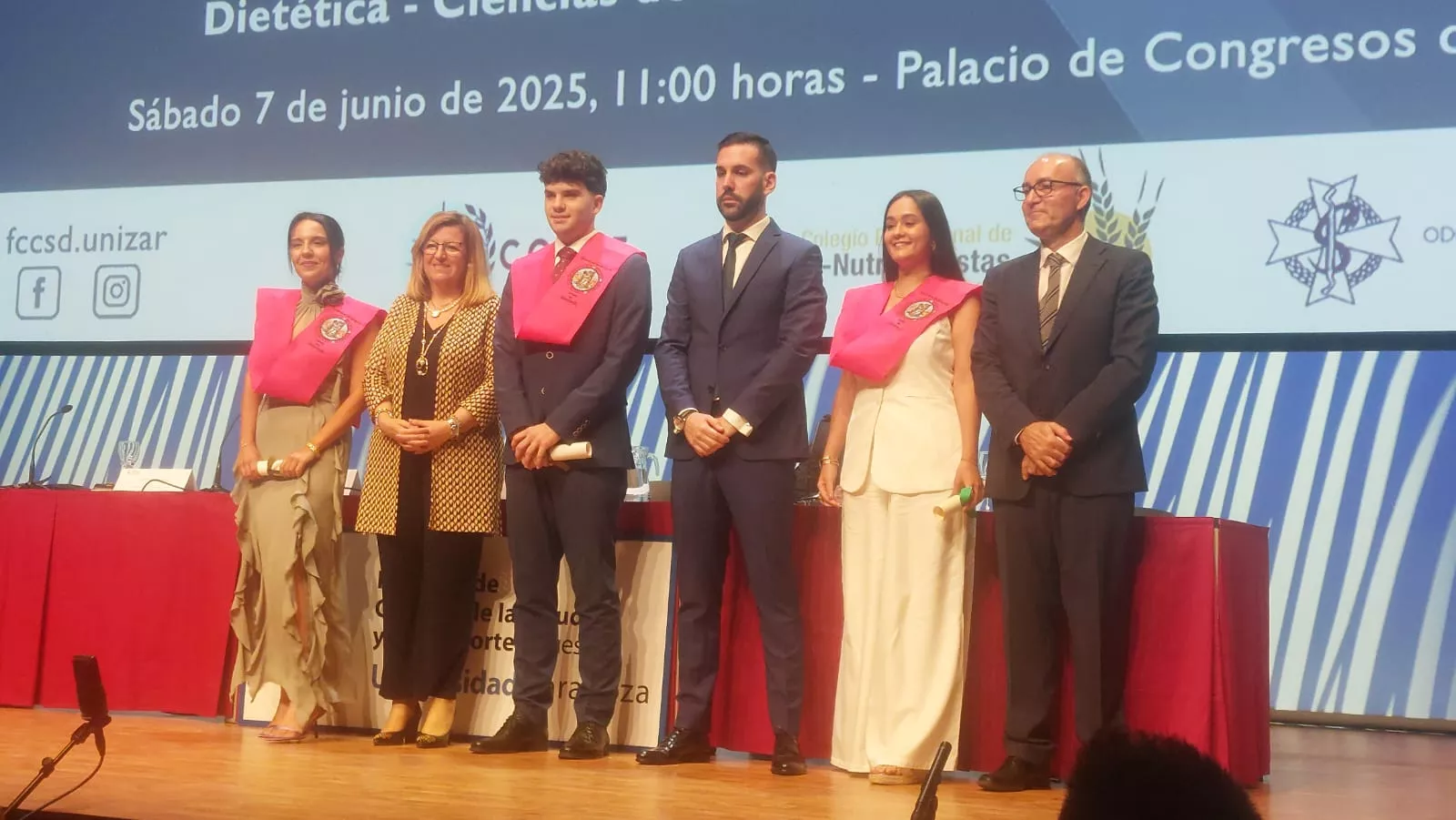 Acto de fin de carrera de la Facultad de Ciencias de la Salud y el Deporte