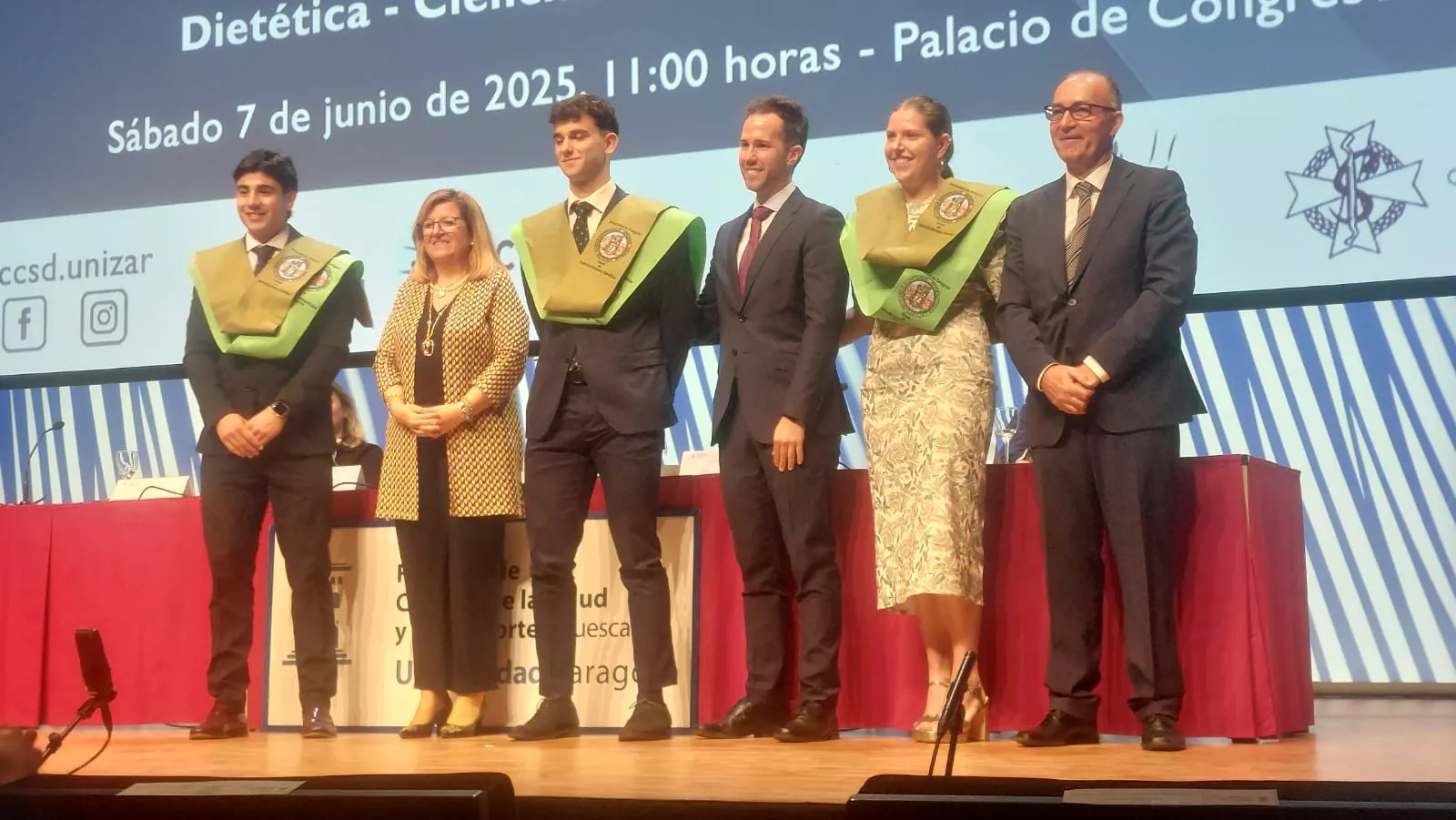 Acto de fin de carrera de la Facultad de Ciencias de la Salud y el Deporte