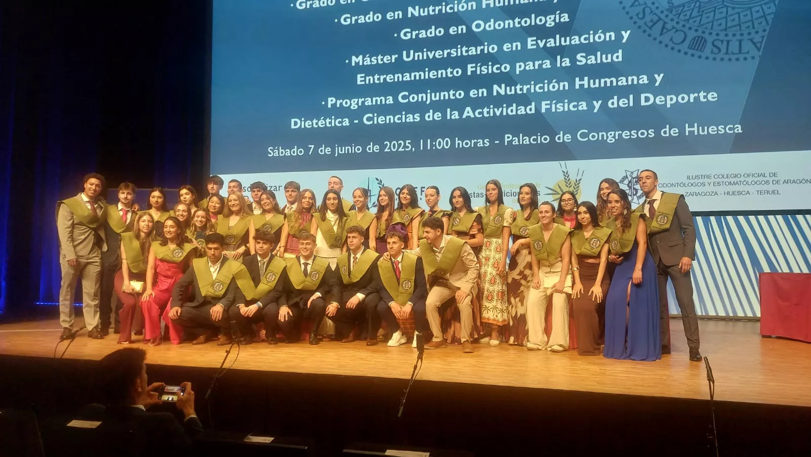 Acto de fin de carrera de la Facultad de Ciencias de la Salud y el Deporte