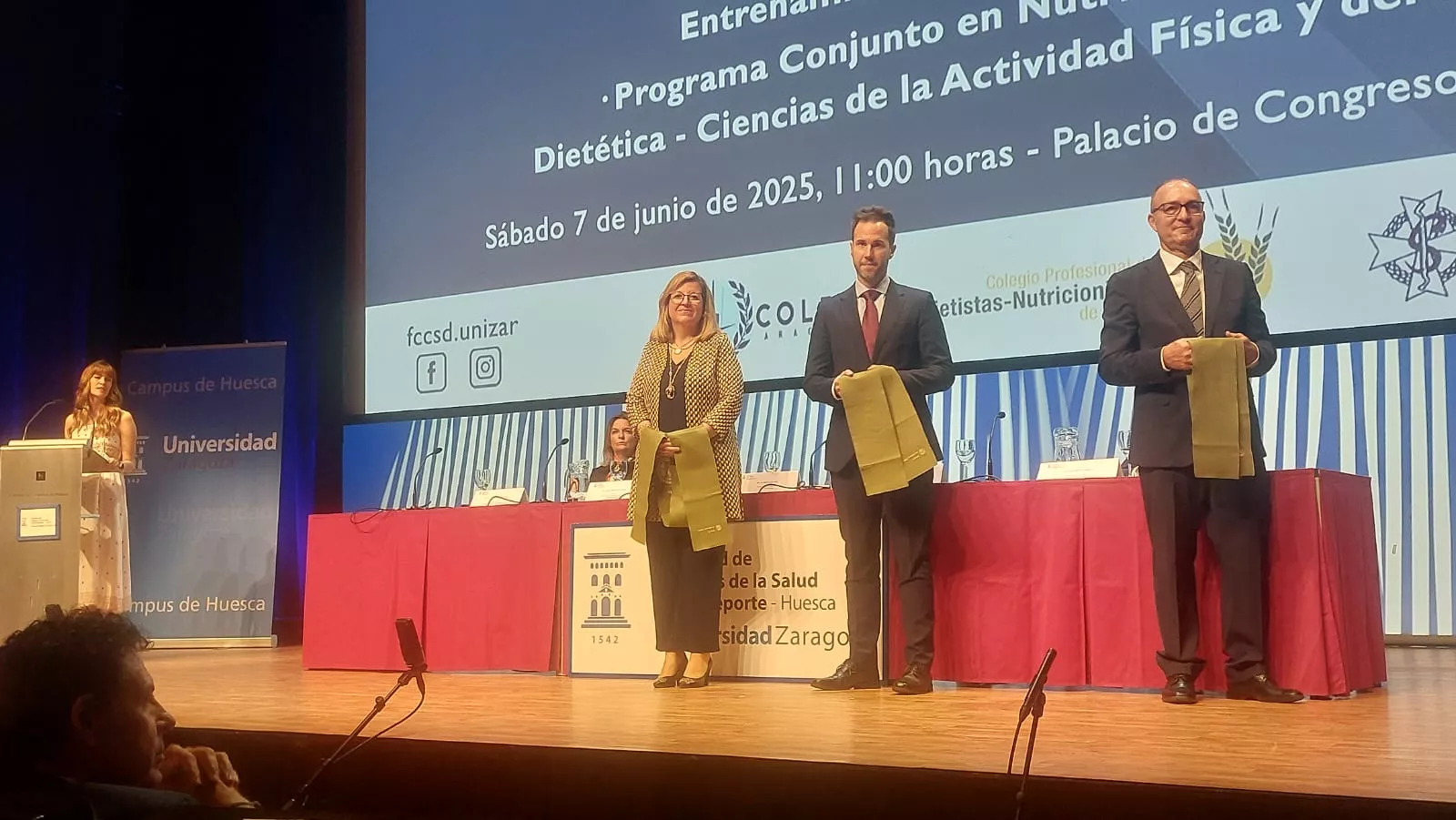 Acto de fin de carrera de la Facultad de Ciencias de la Salud y el Deporte