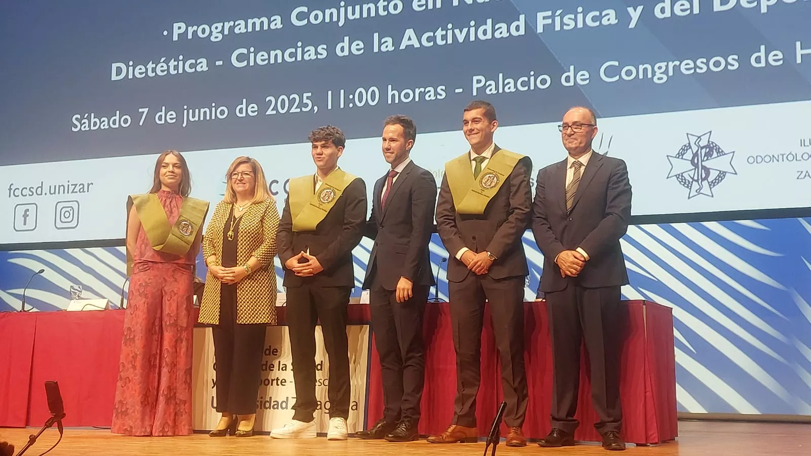Acto de fin de carrera de la Facultad de Ciencias de la Salud y el Deporte