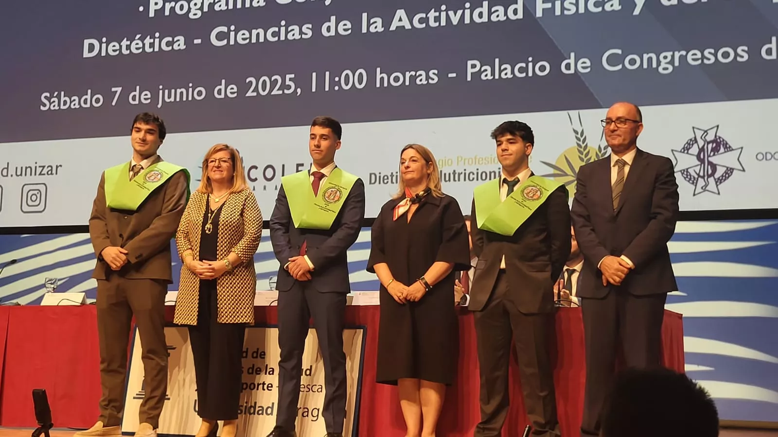 Acto de fin de carrera de la Facultad de Ciencias de la Salud y el Deporte