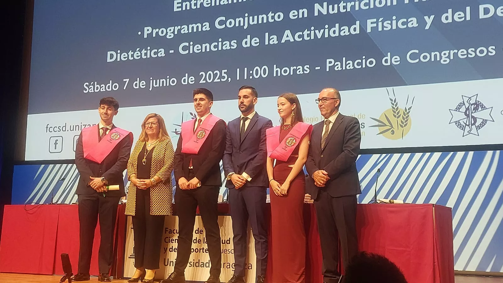 Acto de fin de carrera de la Facultad de Ciencias de la Salud y el Deporte