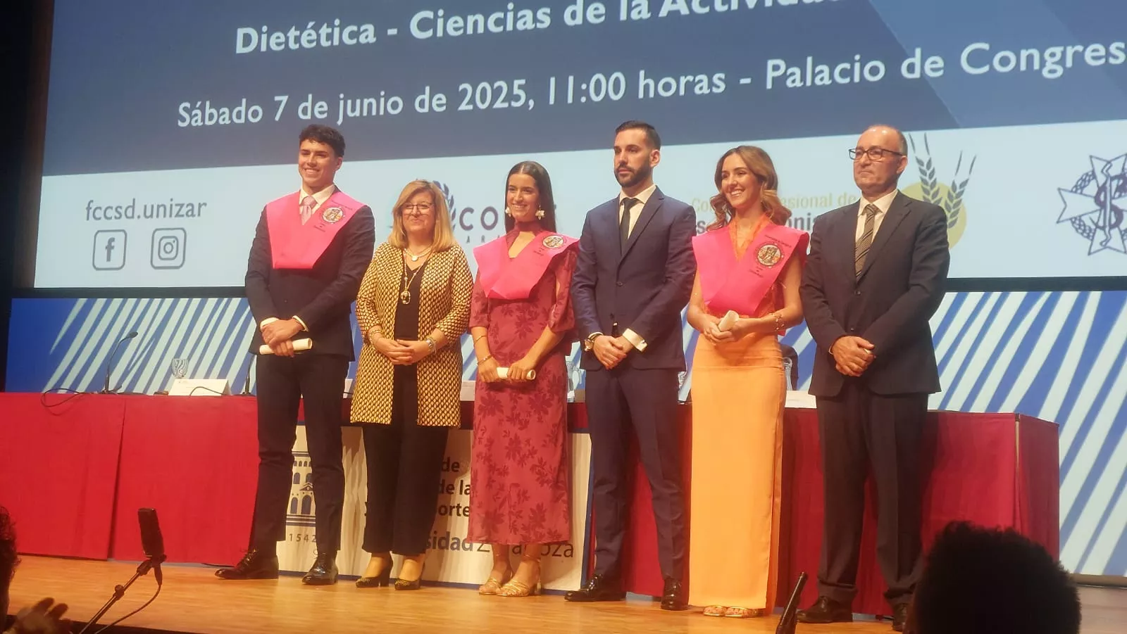 Acto de fin de carrera de la Facultad de Ciencias de la Salud y el Deporte