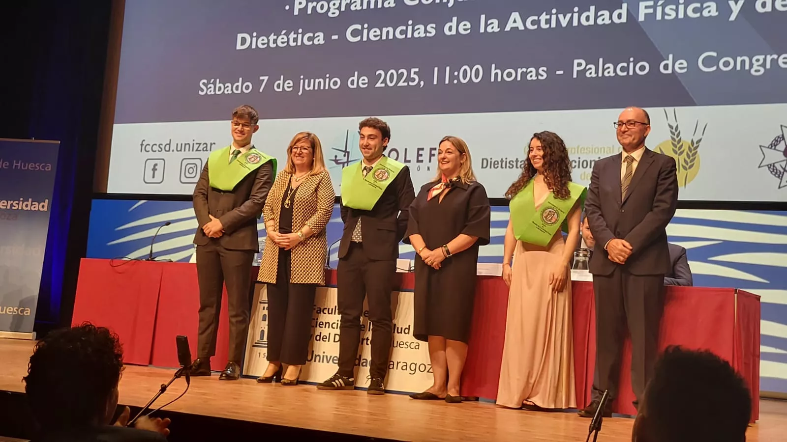 Acto de fin de carrera de la Facultad de Ciencias de la Salud y el Deporte