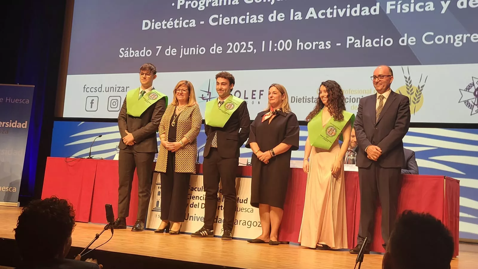 Acto de fin de carrera de la Facultad de Ciencias de la Salud y el Deporte