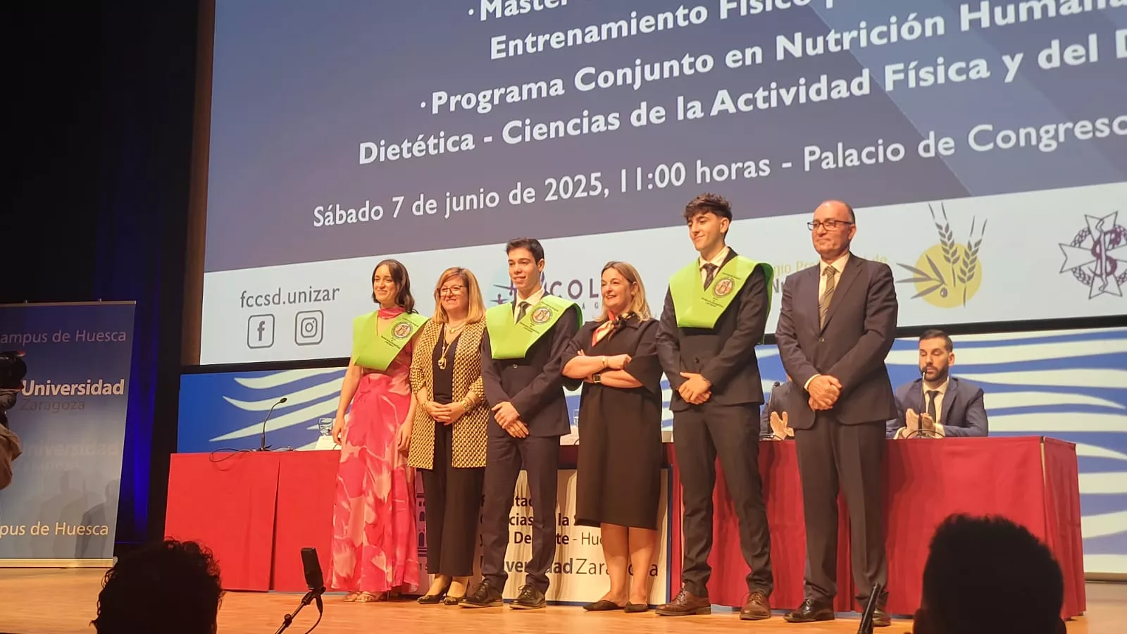 Acto de fin de carrera de la Facultad de Ciencias de la Salud y el Deporte
