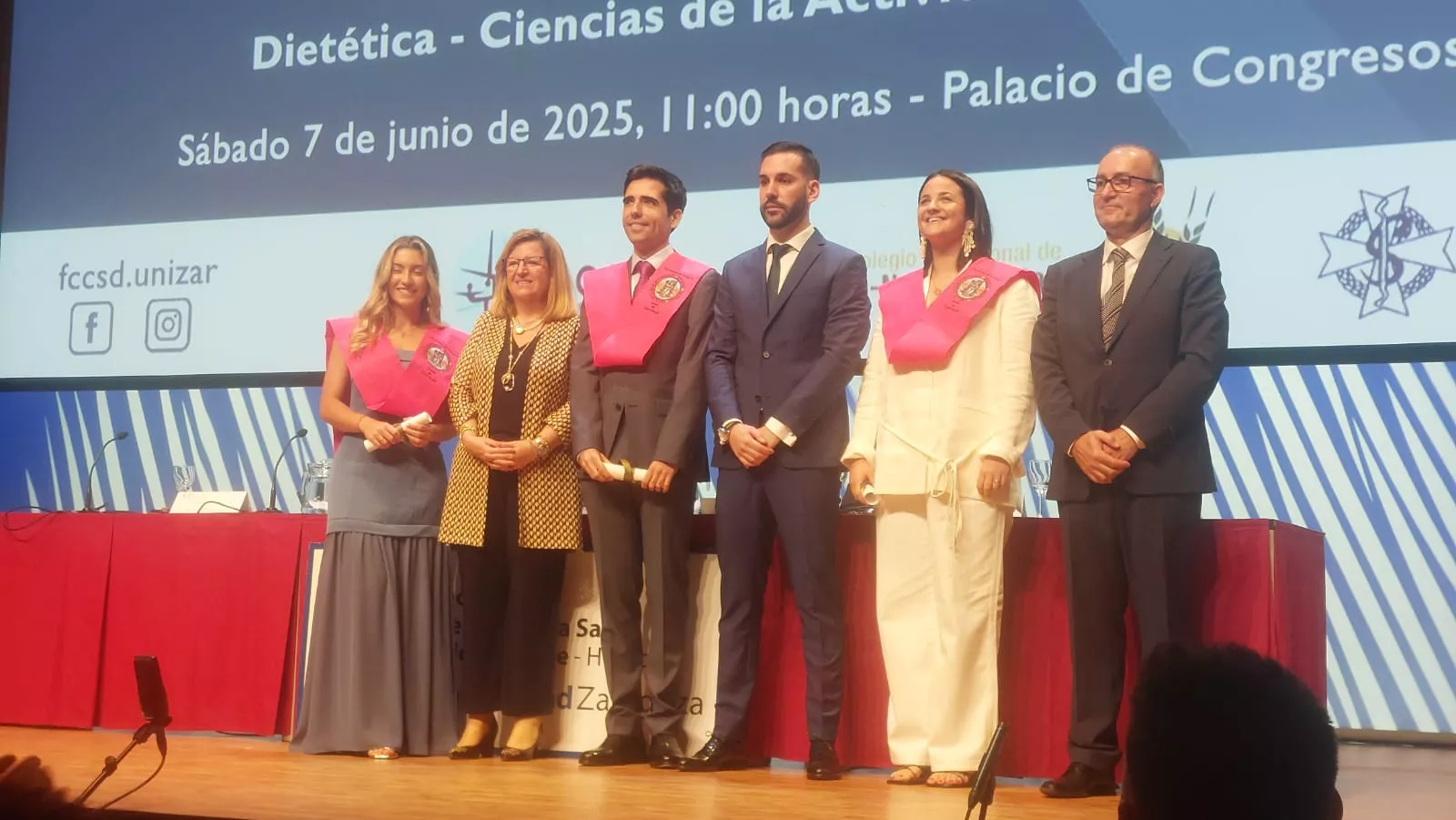 Acto de fin de carrera de la Facultad de Ciencias de la Salud y el Deporte