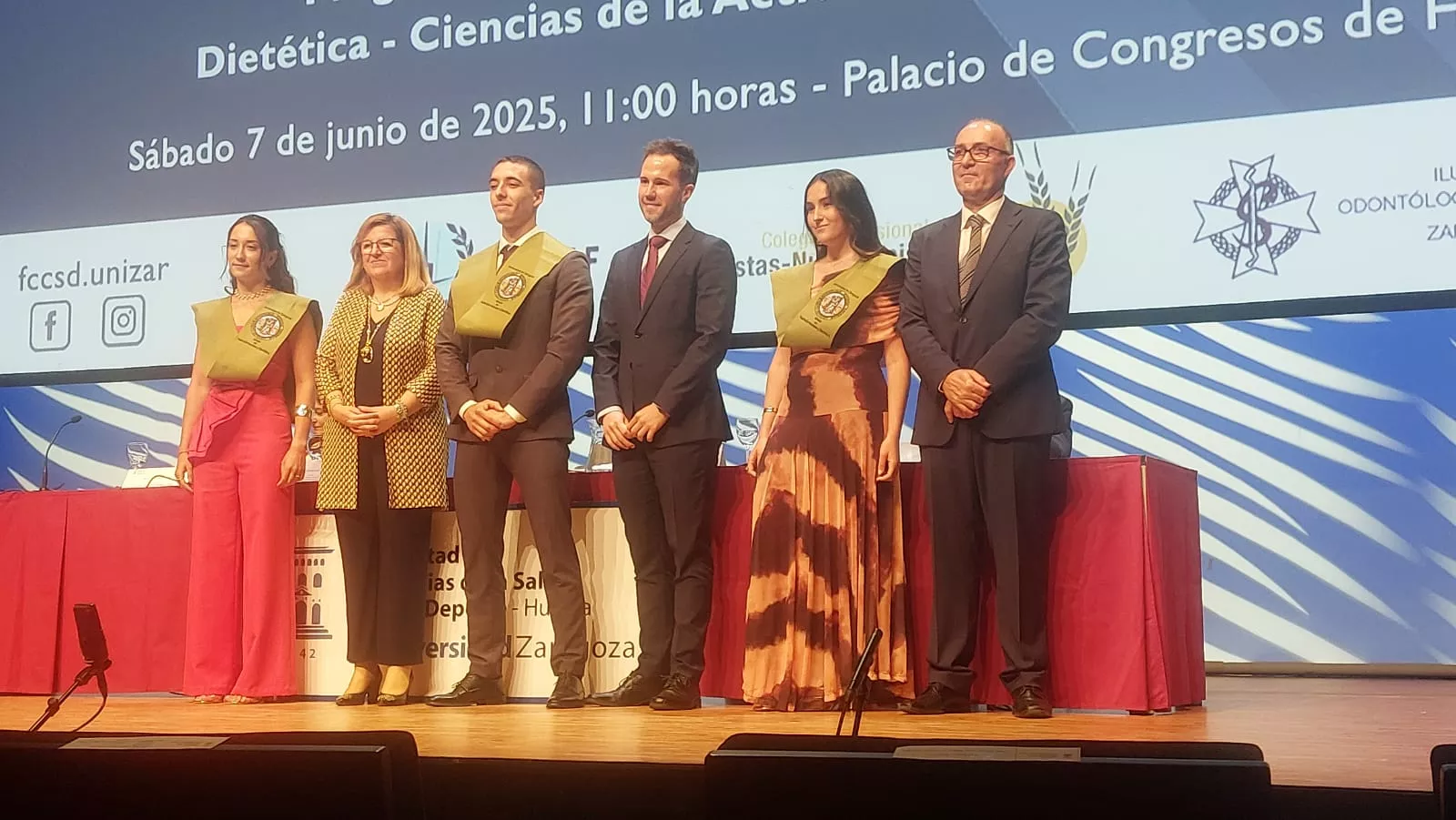 Acto de fin de carrera de la Facultad de Ciencias de la Salud y el Deporte