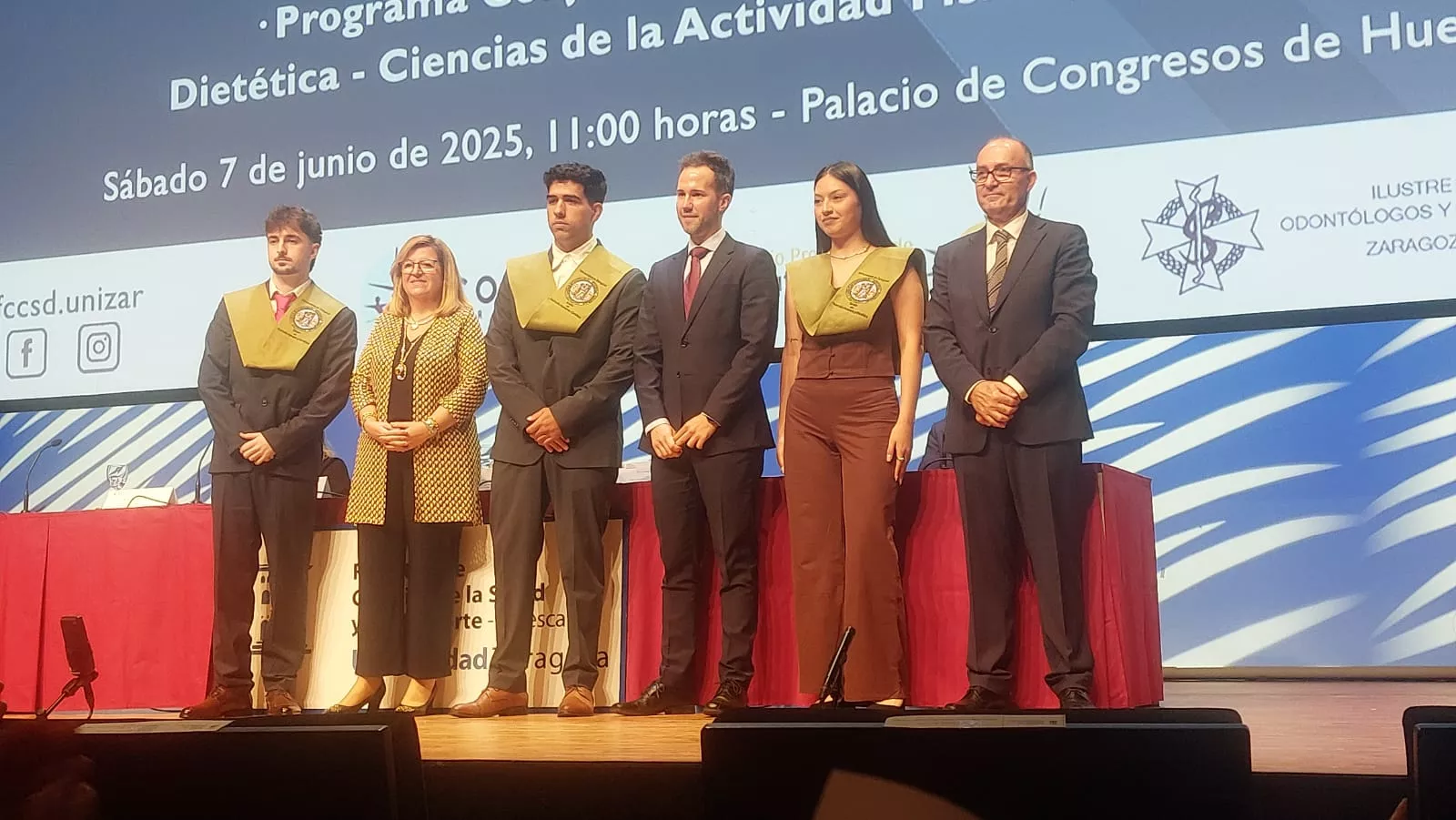Acto de fin de carrera de la Facultad de Ciencias de la Salud y el Deporte