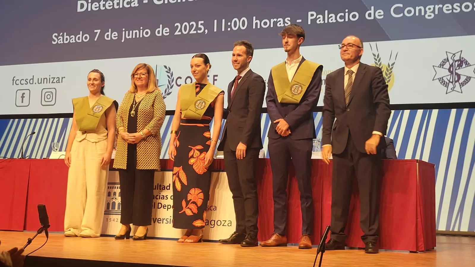 Acto de fin de carrera de la Facultad de Ciencias de la Salud y el Deporte
