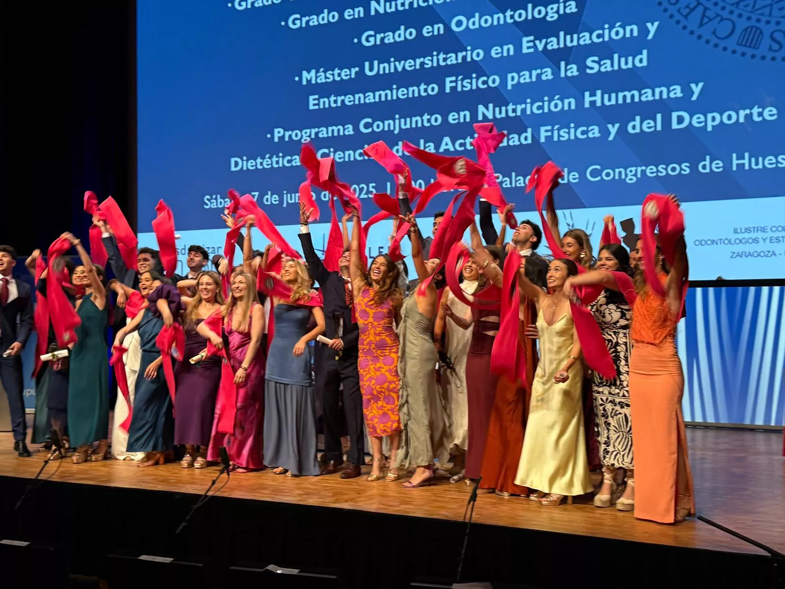 Acto de fin de carrera de la Facultad de Ciencias de la Salud y el Deporte