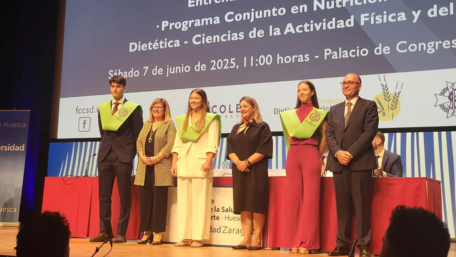 Acto de fin de carrera de la Facultad de Ciencias de la Salud y el Deporte