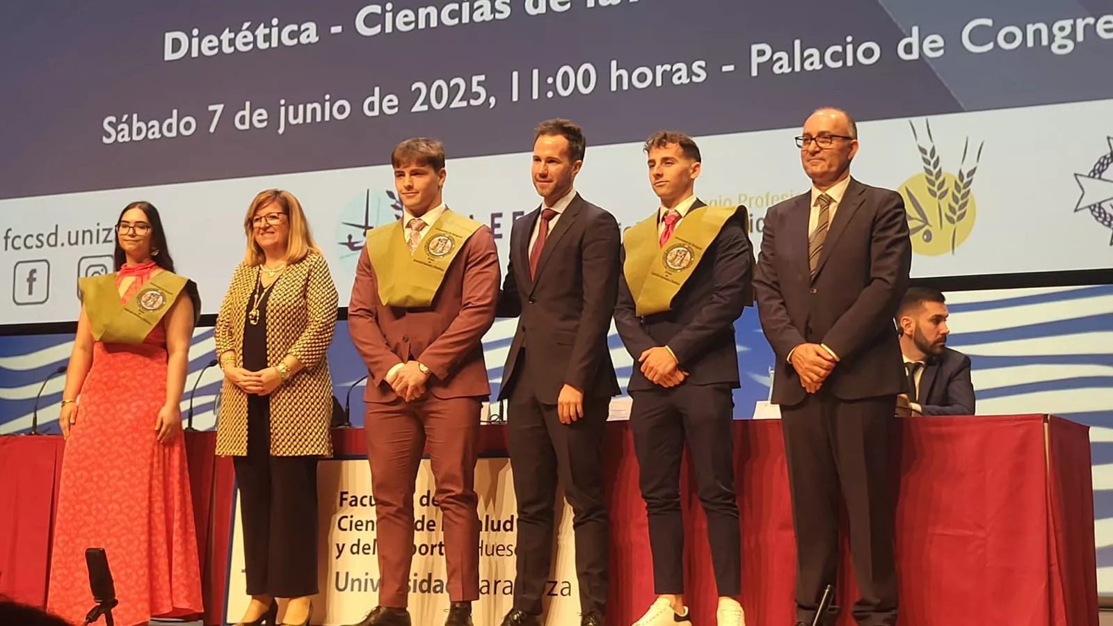 Acto de fin de carrera de la Facultad de Ciencias de la Salud y el Deporte