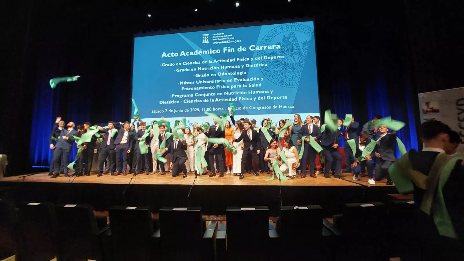 Acto de fin de carrera de la Facultad de Ciencias de la Salud y el Deporte