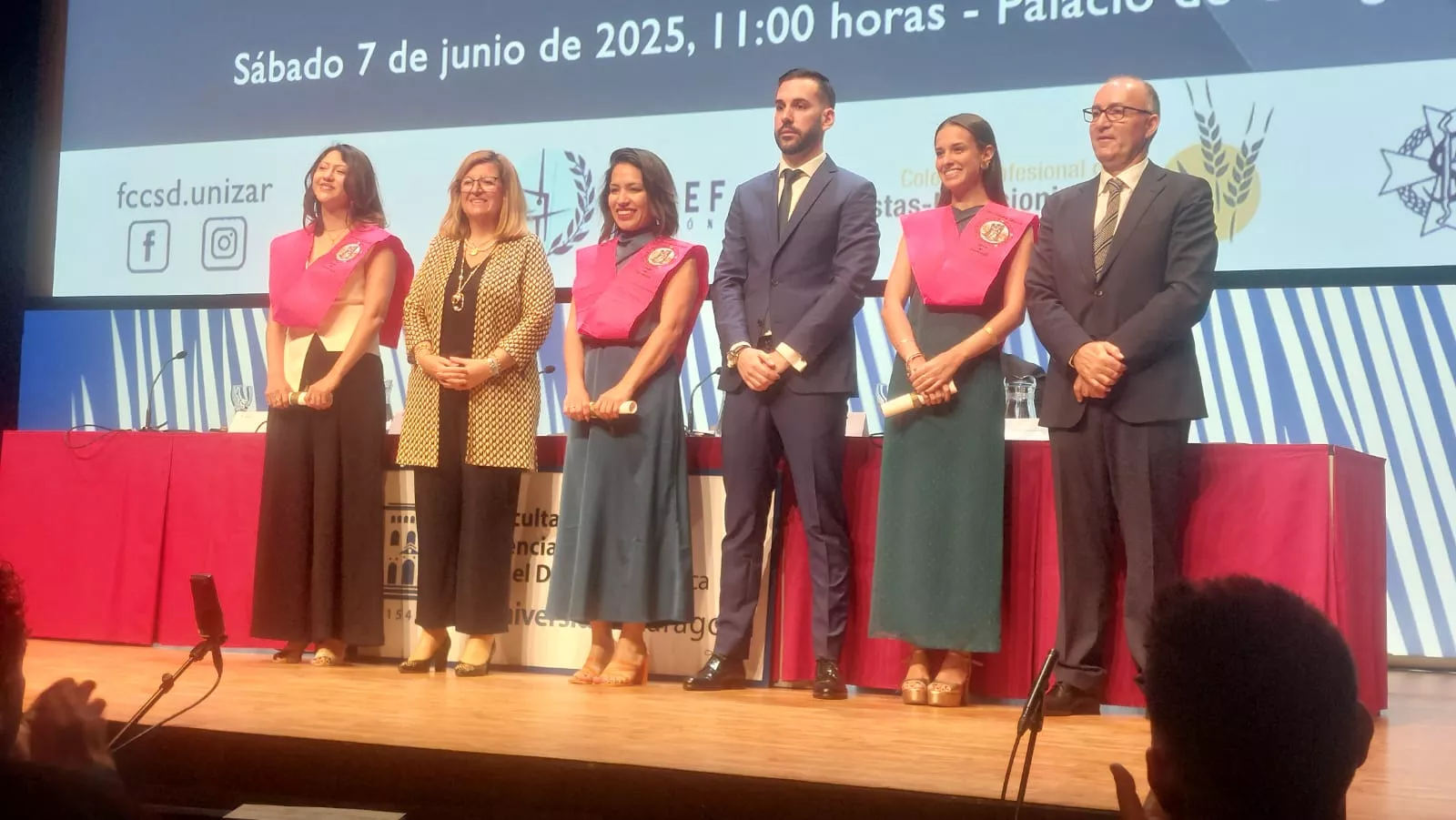 Acto de fin de carrera de la Facultad de Ciencias de la Salud y el Deporte