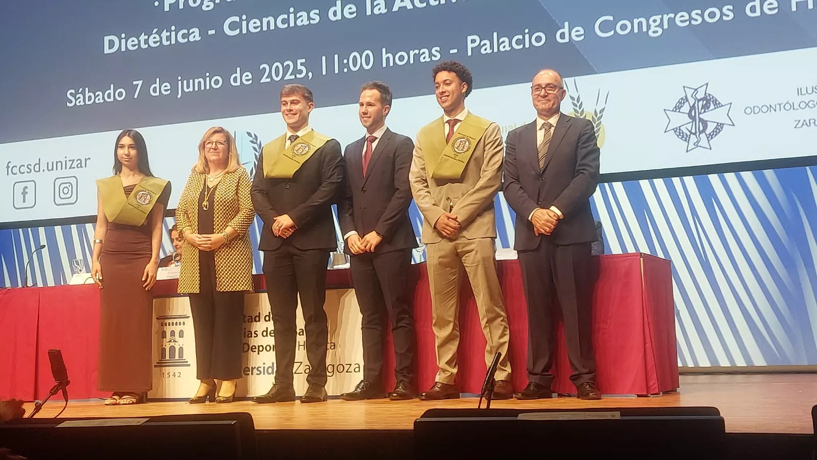 Acto de fin de carrera de la Facultad de Ciencias de la Salud y el Deporte