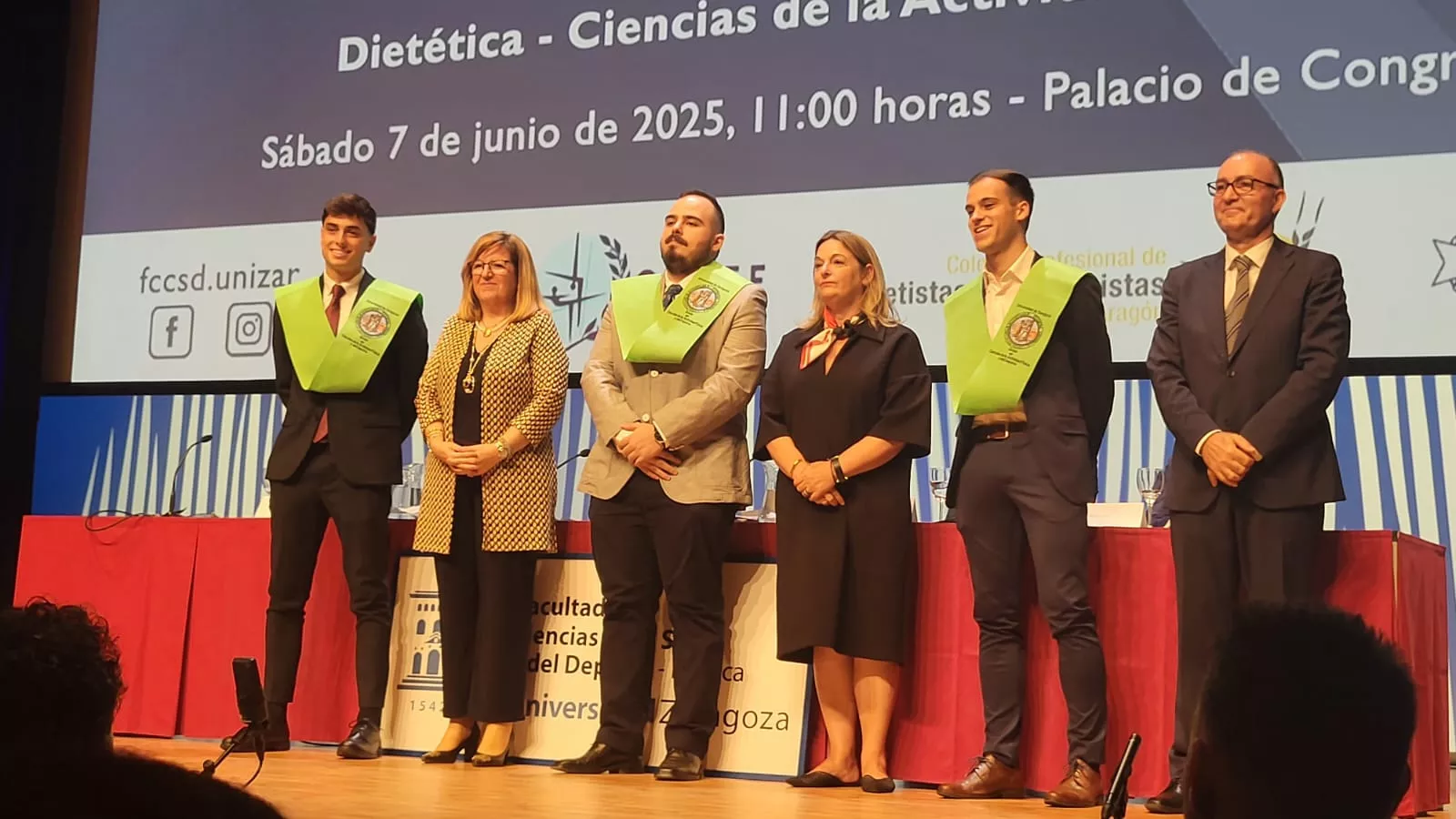 Acto de fin de carrera de la Facultad de Ciencias de la Salud y el Deporte