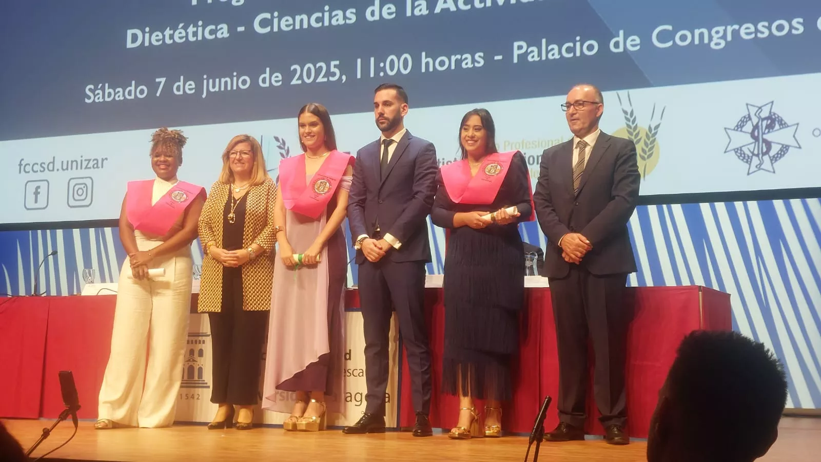 Acto de fin de carrera de la Facultad de Ciencias de la Salud y el Deporte